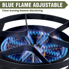 Bestfire outdoor stove — supports pots up to 24in for large meals.
