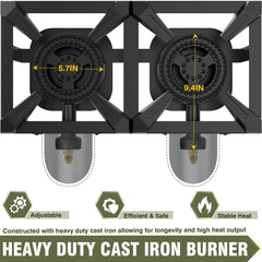 BESTFIRE 5PSI hose and regulator enable quick, safe propane connections