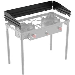 Bestfire windpanel fits 54.3-inch stoves for secure outdoor cooking.