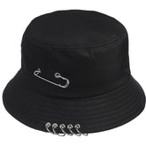 BESTOYARD Chic Unisex Bucket Hat Black – front view