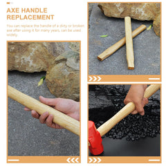 BESTOYARD wooden handle for outdoor tools, balanced grip for steady performance.
