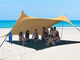 Bestset beach tent 10x10 ft open for comfortable shade on a sunny beach