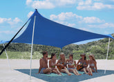 Bestset beach tent setup shows a spacious shade area for family outings