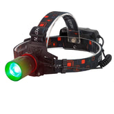 BESTSUN 1000-lumen green hunting headlamp with zoom beam for long-range visibility.