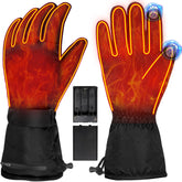 BESWORLDS heated gloves exterior view shows warm protection for cold outdoor activities.