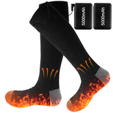 BESWORLDS Rechargeable Heated Socks outdoor-usage view delivers all-day warmth.