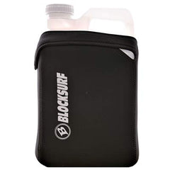 Better Surf than Sorry Surf Shower Jug front view with insulated sleeve maintains warmth