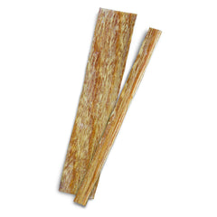 Natural burlap packaging preserves the fatwood for storage and portability.