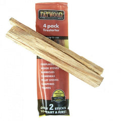Better Wood Fatwood sticks in bag for fast, easy ignition.