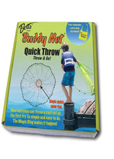 Betts CH4-I-EZ Buddy Throw Net 4 ft chartreuse with 3/8 inch mesh for easy casting