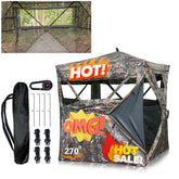 Beviliu hunting blind easy-setup enables quick shelter when moving between spots.