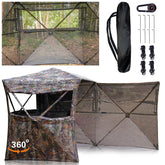 Beviliu Hunting Blinds 360-degree view for complete situational awareness during turkey hunts.