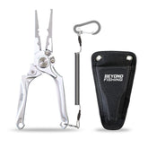 Beyond Braid Beyond Fishing Pro Aluminum Series 8 Inch Sliver closeup shows corrosion-resistant body for saltwater use