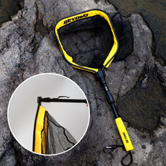 Foam float keeps net afloat on rough water