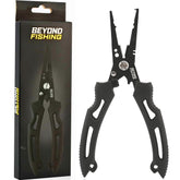Front view of Beyond Fishing QuickRig 7-Inch Pliers – Black