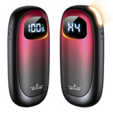 BEYYON B hand warmers with LED display showing remaining heat for easy recharge planning