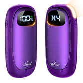 BEYYON B hand warmers with LED display shows remaining power for planning recharges.