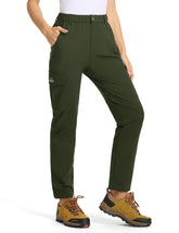 BGOWATU women's cargo hiking pants front view with spacious pockets for quick outdoor access