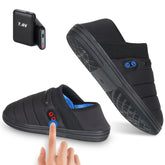 BIAL heated slippers showing sole heat area for steady warmth