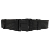Bianchi 7950 basket weave duty belt front view in black for durable daily wear