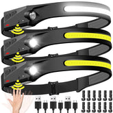BIAT headlamp with 230° wide beam for hands free night navigation