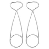Bicaquu two-piece stainless steel fish mouth spreaders closed for storage