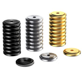 BICASTER archery stabilizer weights close-up showing stainless steel build for durability