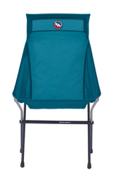 Big Agnes Big Six Camp Chair blue, front view showing tall back for comfort