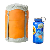 Big Agnes Compression Stuff Sack 10L with lid system for stable packing.