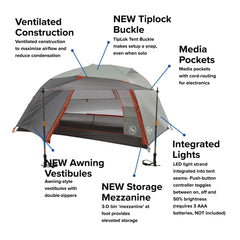 Big Agnes Copper Spur HV UL mtnglo dual-doors enable easy entry from either side.