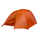 Big Agnes Copper Spur UL front view shows Tangelo color and compact ultralight footprint for hiking.