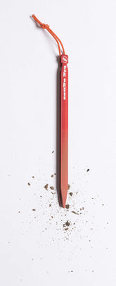 Big Agnes Dirt Dagger UL 10 stakes in ground provide secure anchoring for windy campsites.