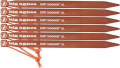 Big Agnes Dirt Dagger UL 7.5 in stake cord-loop-release enables quick ground removal on windy camps