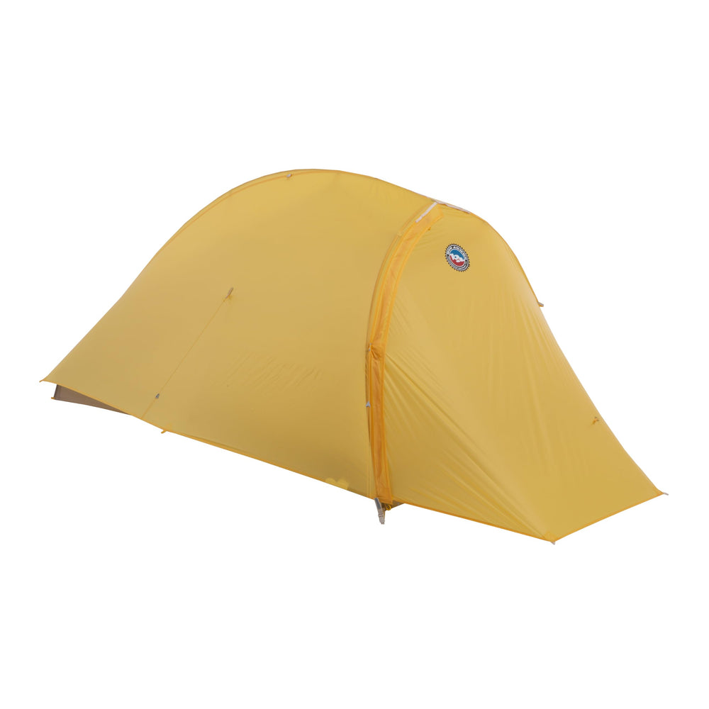 Big Agnes Fly Creek HV UL Bikepack setup showing quick-pitch tent on a bike ride.