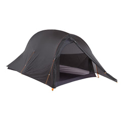 Big Agnes Fly Creek UL 1P tent pitched in the woods for ultralight solo camping
