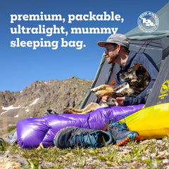 Big Agnes Fly Creek UL-850 DownTek compact-packability with mesh storage for trekking