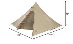 Big Agnes Gold Camp Mesh Inner setup with tarp for versatile shelter on the go.
