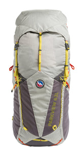 Big Agnes Parkview 63L front view highlights a durable, comfortable pack for multiday hikes.