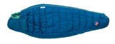 Big Agnes Sidewinder SL 20 women's side view showing Pillow Barn for pillow placement during sleep