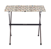 Big Agnes Soul Kitchen Table set up on campsite provides a stable, flat surface for cooking and dining.