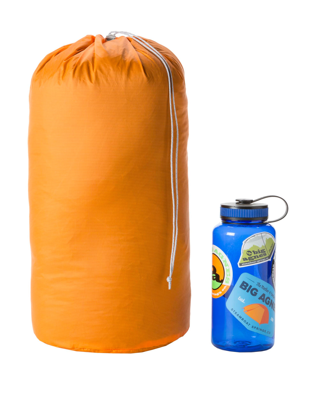Big Agnes Tangelo 20L front view for compact gear storage of bags and clothes