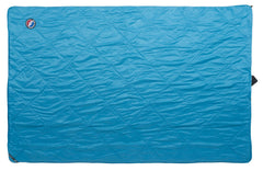 Big Agnes Why Not Picnic Blanket shows waterproof bottom for dry seating.