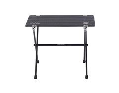 Big Agnes Woodchuck table assembly on trail, sturdy camp kitchen surface.
