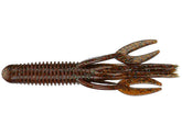 Big Bite Baits 4-inch Craw Tube secret craw 8-pack, hollow body ready for rattles.