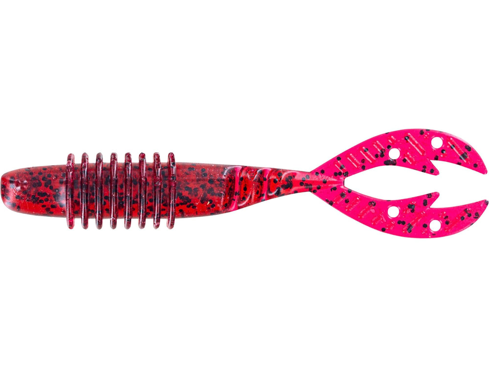 Big Bite Baits Kamikaze Swimon Red Ghost 4.25-inch trailer enhances blade jig action