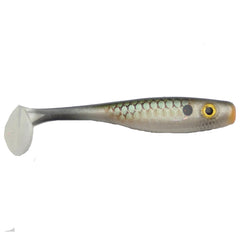 Big Bite Baits Suicide Shad 5in swimbait with forked tail for lifelike action and versatile rigging.
