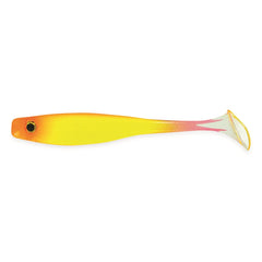Big Bite Baits Suicide Shad Flaming Sun 3.5in close-up, vivid paint for lifelike appeal