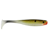 Big Bite Baits Suicide Shad Watermelon Red Ghost 4-pack in water showing lifelike motion