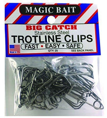 Big Catch Trotline Clips - 25-pack stainless steel 777-12