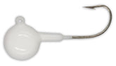 Big Nasty Tackle Super Glow Jaw Breaker Jig 2-1/4 oz White angled glow for deep-water visibility